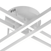 LED -csillár Gio távirányítóval, 43W, 4 elem, hideg/semleges fény/semleges, fehér, fehér