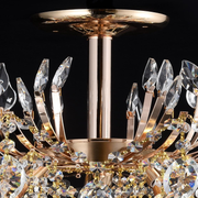 Crystal Chandelier fiamma, 6x E14, 45 cm átmérőjű, arany