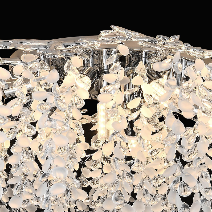 Crystal Chandelier fiamma, 6x E14, 45 cm átmérőjű, arany