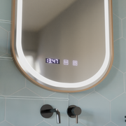 LED Touch Mirror Import betegségrendszer 50x80 cm rózsa arany keret