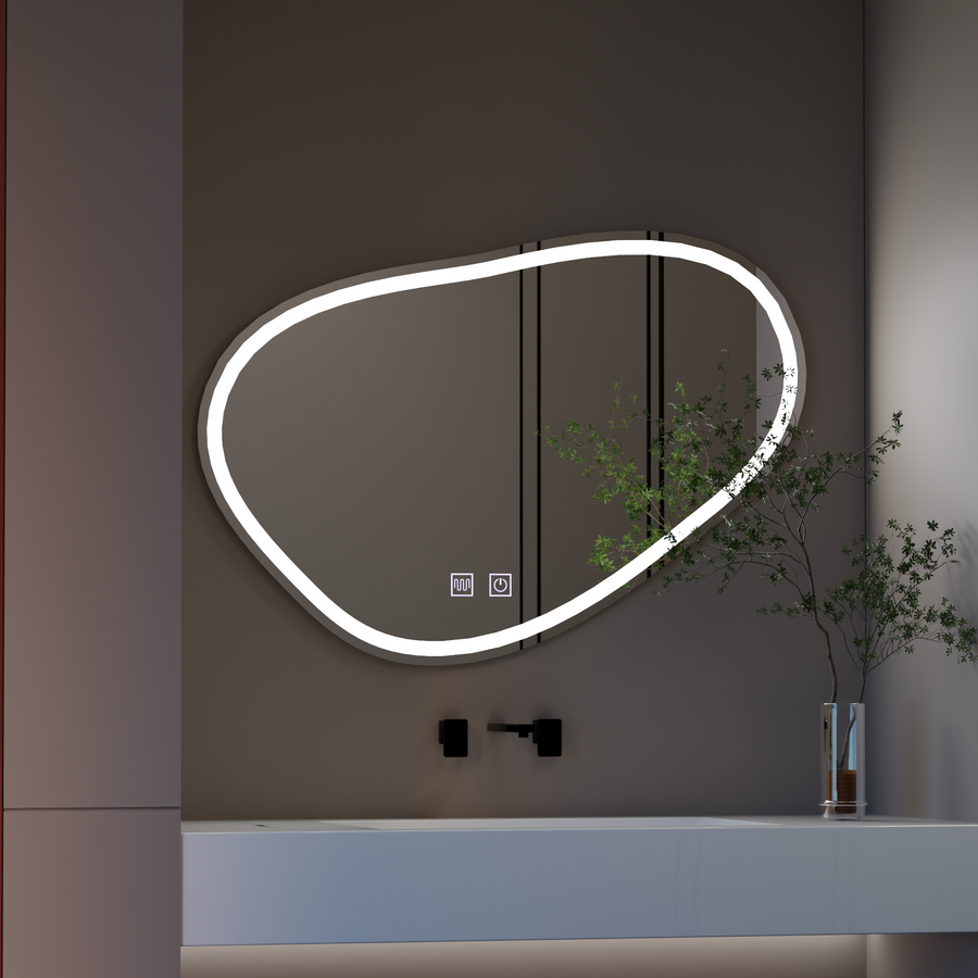 Tükör LED érintés kvázare 90x65 cm