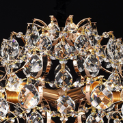 Crystal Chandelier fiamma, 6x E14, 45 cm átmérőjű, arany
