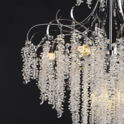 Crystal Chandelier fiamma, 6x E14, 45 cm átmérőjű, arany