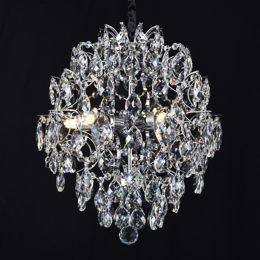 Crystal Chandelier fiamma, 6x E14, 45 cm átmérőjű, arany