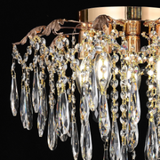 Crystal Chandelier fiamma, 6x E14, 45 cm átmérőjű, arany
