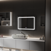 Téglalap alakú LED -tükör, 50x70 cm, Koven Touch, Despantile rendszer, Dimable