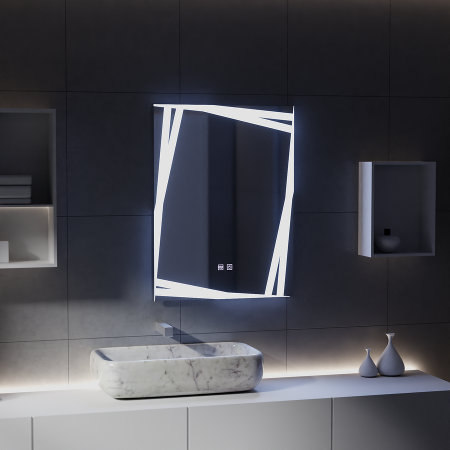 Mirror LED Touch Infinitum rendszer 60x80 cm -re leolvasztva