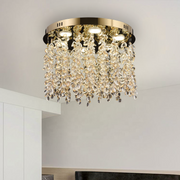 Crystal LED csillár LLC213/400GD kerek, 22W, hideg/meleg/semleges fény, kristály, arany