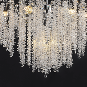Crystal Chandelier fiamma, 6x E14, 45 cm átmérőjű, arany