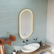 LED Touch Mirror Import betegségrendszer 50x80 cm rózsa arany keret