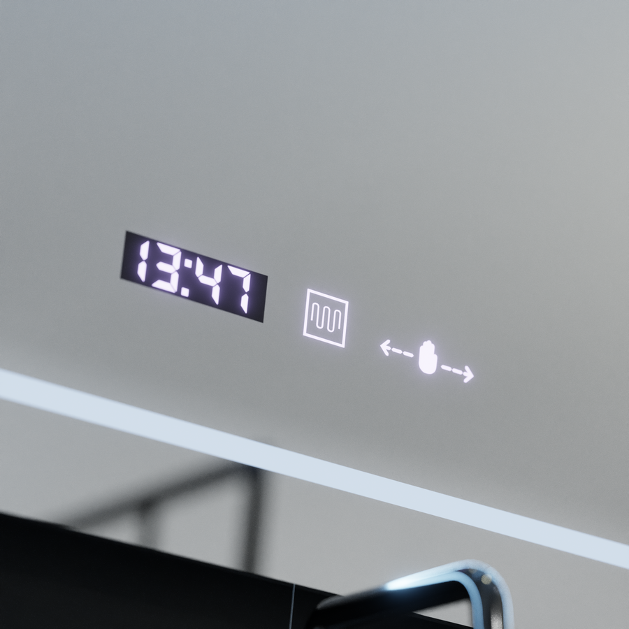 Téglalap alakú LED -tükör, 80x60 cm, Motionglow Marcello Stile
