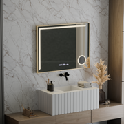 LED tükör érzékelő mozgásglow rosaliia 80x60 cm hideg fény/hideg/neutra dimable rendszer Merométer helyettes hőmérő Marcello Funghhi kollekció