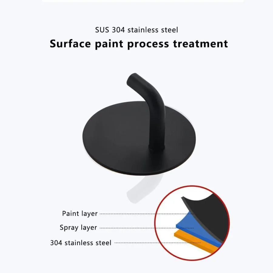 Fekete önálló akasztó fogas GJ651