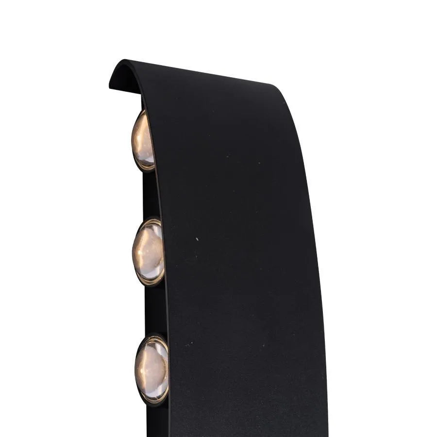 Fantas alkalmazott belső/külső LED, 10 forrás x 1w, ip65, fekete, 3000k