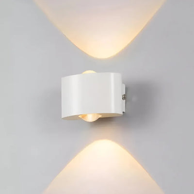 Fantasis külső és belső LED, 2 forrás x 1w, ip65, fém, fehér, 3000 ezer