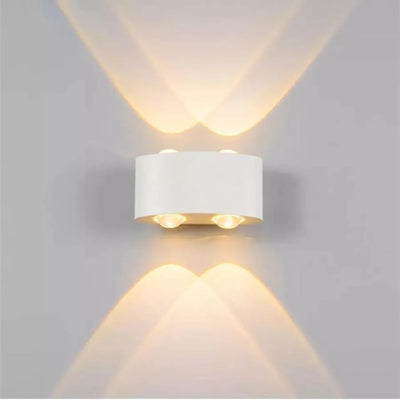 Fantasis külső és belső LED, 4 forrás x 1w, ip65, fém, fehér, 3000 ezer