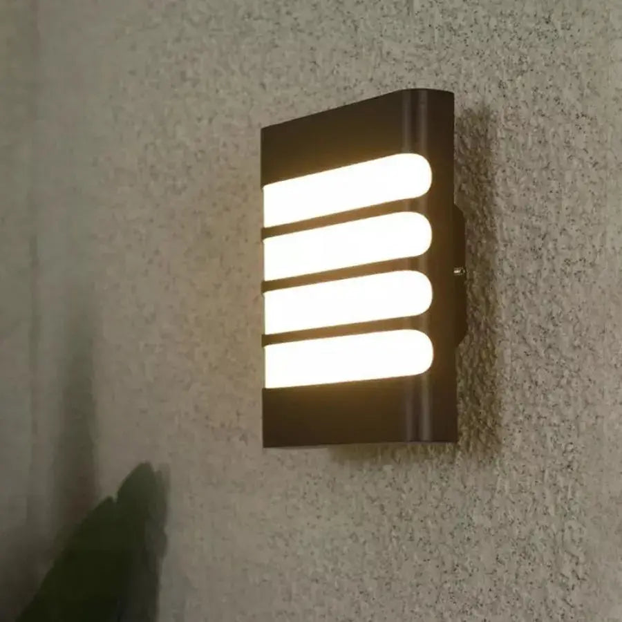 Raisa külső fali lámpa, 18W, 6000K, fekete