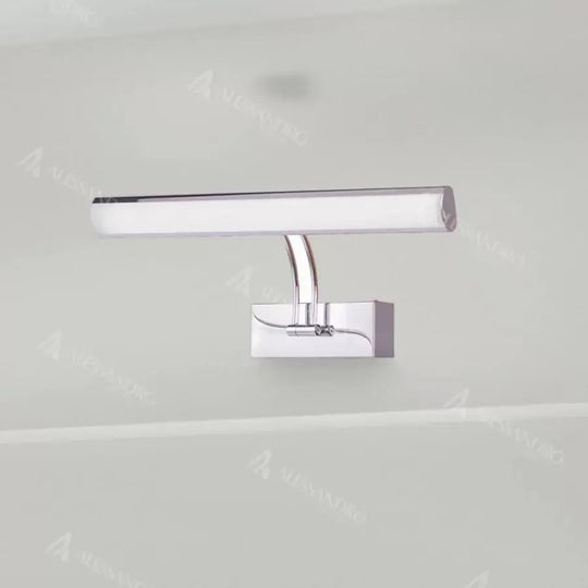 LED fürdőszobai fali lámpa Georgi, 24 W, ezüst fürdőszobai fali lámpa Alapértelmezett cím Alessandro Design