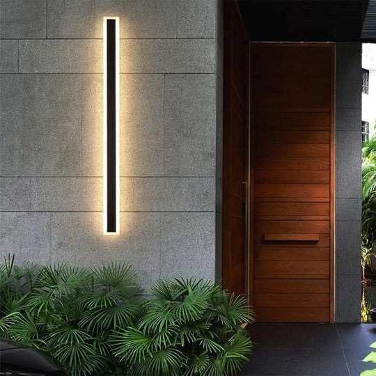 Kültéri LED fali lámpa Salma, 12W, IP65, fém, fekete Kültéri fali lámpa Alapértelmezett cím Alessandro Design