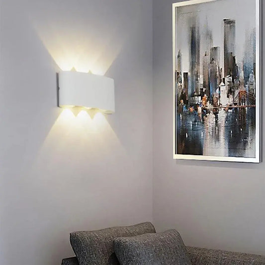 Fantasis külső és belső LED, 6 forrás x 1w, ip65, fém, fehér, 3000 ezer