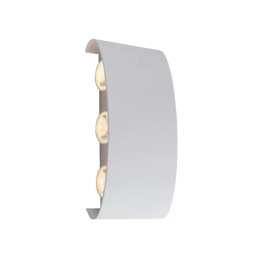 Fantasis külső és belső LED, 6 forrás x 1w, ip65, fém, fehér, 3000 ezer