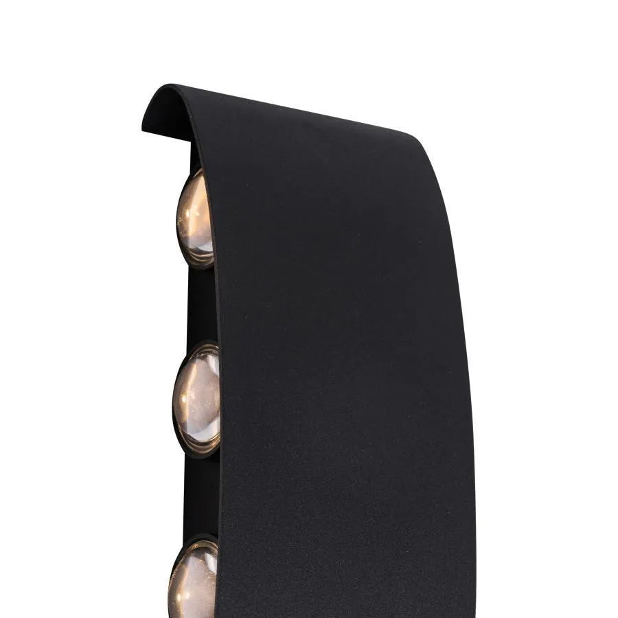 Fantasis külső és belső LED, 8 forrás x 1w, ip65, fém, fekete, 3000 ezer