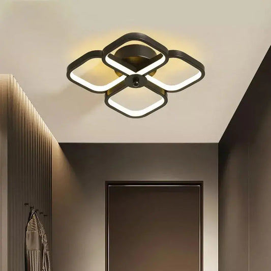 LED LED Vertex 36W, 4 négyzet, hideg/forró/semleges fény, fekete