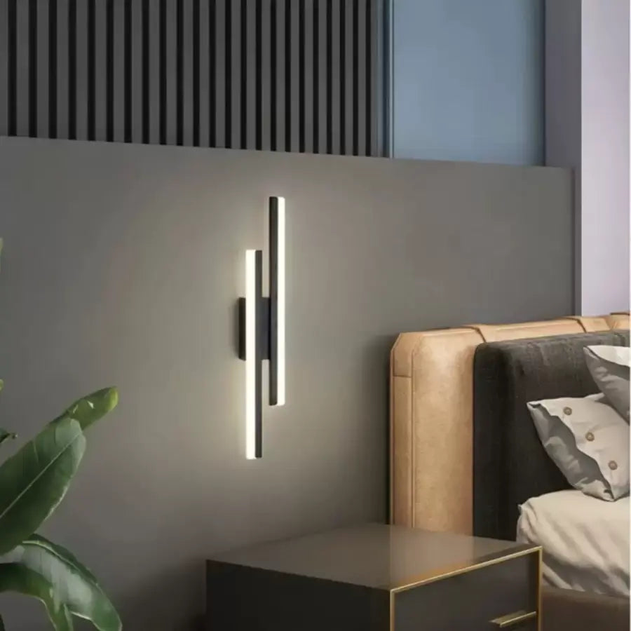 Alkalmazza LED Lyra, 18W, akril, fekete -fehér