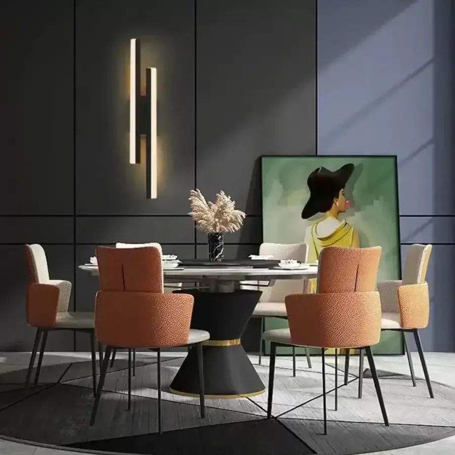 Alkalmazza LED Lyra, 18W, akril, fekete -fehér