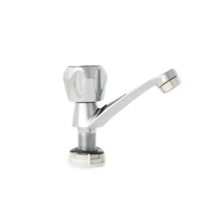 Fürdőszoba csaptelep mosdókagylóval, hideg vizes, egy fogantyús, fényes króm