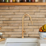 Konyhai akkumulátor kivonható zuhany, egészségügyi sárgaréz, arany, CF2043