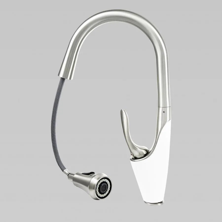 Konyhai akkumulátor kivonható zuhany, egészségügyi sárgaréz, króm, W054