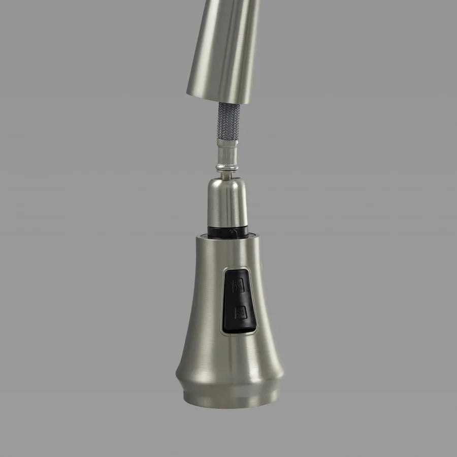 Konyhai akkumulátor kivonható zuhany, egészségügyi sárgaréz, króm, W054