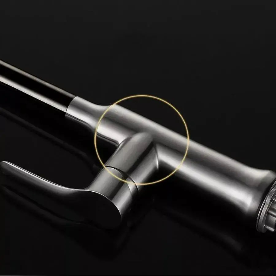 Akkumulátorkonyha kivonható zuhanyzóval, rozsdamentes acél 304, szatén, CF023