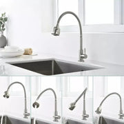 Akkumulátor konyha rugalmas cső 2 fúvóka patron kerámia rozsdamentes acél szatén szerelvények tartalmazzák a CF031 -et