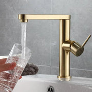 Akkumulátormosó, egészségügyi sárgaréz, arany, 9107d