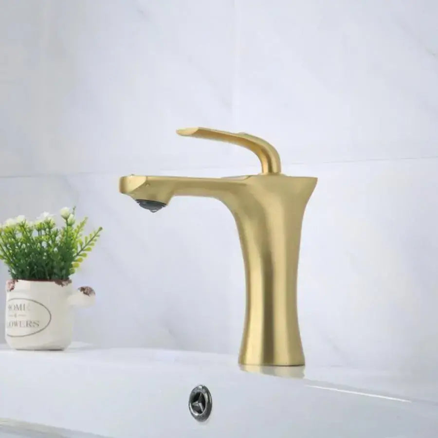 Washbasin akkumulátor, egészségügyi sárgaréz, arany, OD/2066