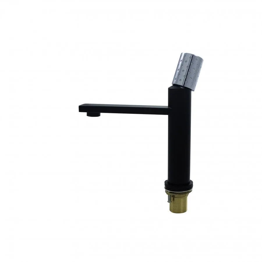 Washbasin akkumulátor, egészségügyi sárgaréz, fekete, 7647h/c