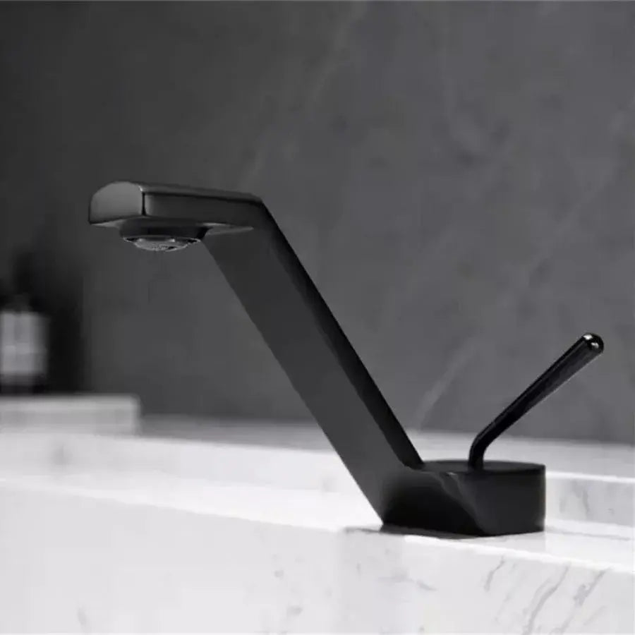 Washbasin akkumulátor, egészségügyi sárgaréz, fekete, mp017h