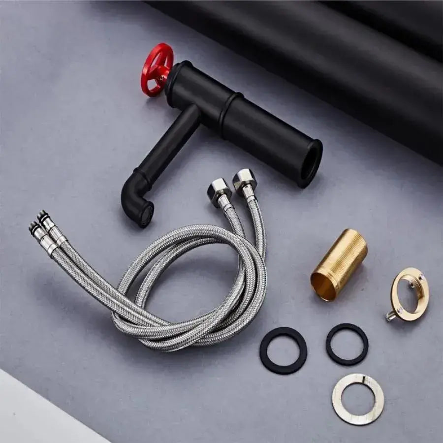 Washbasin akkumulátor, egészségügyi sárgaréz, fekete, od3003