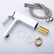 Washbasin akkumulátor, egészségügyi sárgaréz, szatén, 9807