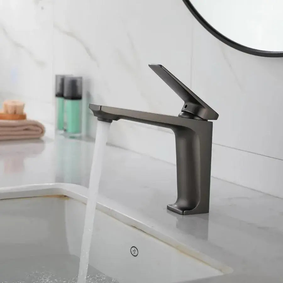 Washbasin akkumulátor, egészségügyi sárgaréz, grafit szürke, 9967n