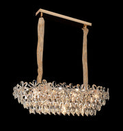 Crystal Chandelier regalis 11x E14, 85 cm átmérőjű, fényes arany, állítható magasság