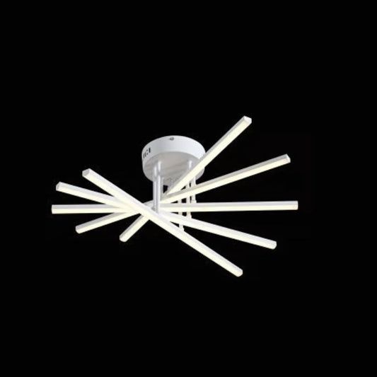 LED -csillár Gio távirányítóval, 90W, 5 elem, hideg fény/burkolat/semleges, instabil, fehér