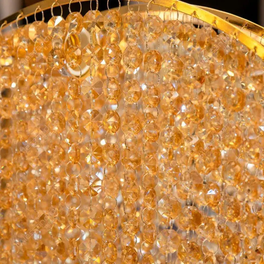 Crystal Crydelaber Ander, 8*E27, arany, fém és kristály