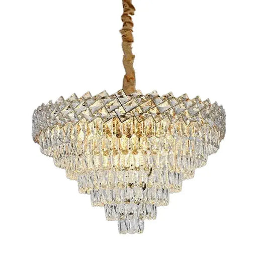 Crystal Chandelier Windsor Supremo 16xe27, 80 cm átmérőjű, fényes arany, állítható magasság