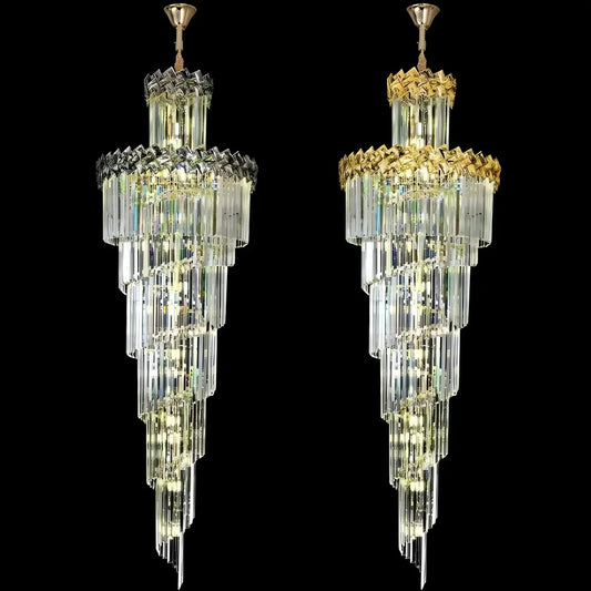 Crystal Chandelier Windsor Altiora, 60 cm átmérőjű, 1800 cm magasság, fényes arany, állítható magasság, elegáns kialakítás