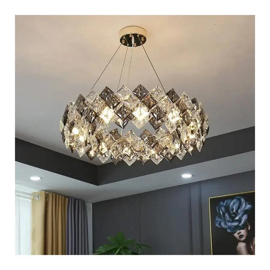 Heja Cristal Candelabra 5x E27 Fényes Chrome Cristal Candelabra Alapértelmezett cím Alessandro Design
