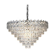 Crystal Chandelier Windsor Supremo 16xe27, 80 cm átmérőjű, fényes króm, állítható magasság