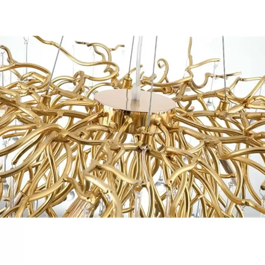 Csillár kristály Kaiser 13x G9 átmérőjű 120 cm -es arany